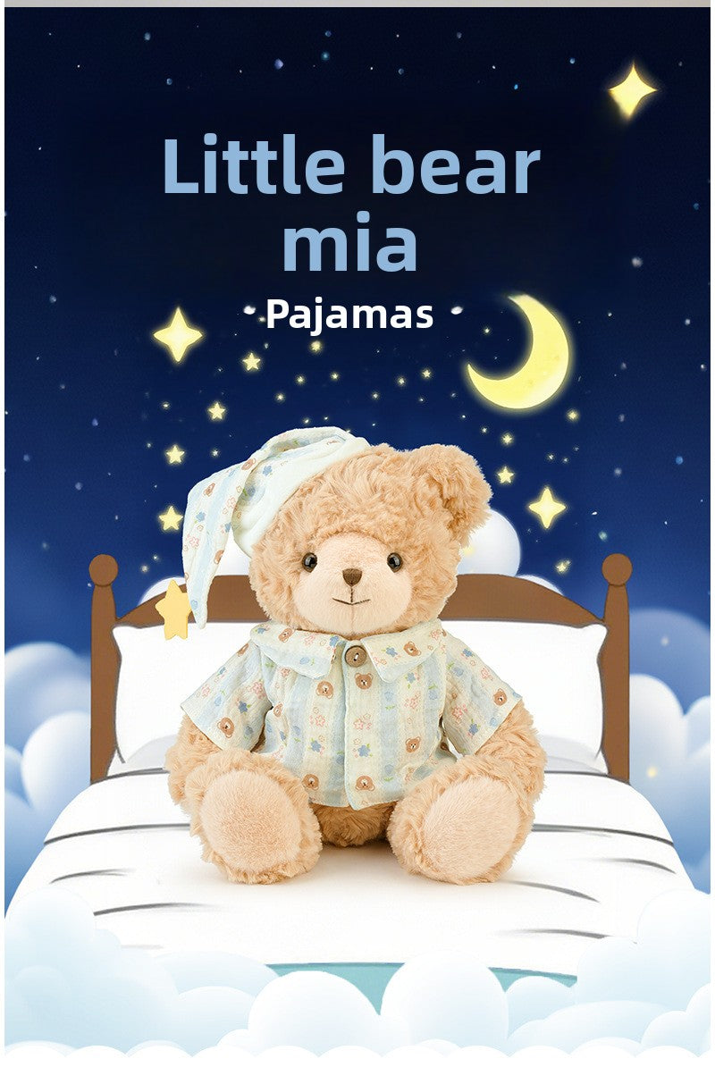 Baby pajamas, bear children's toys, sleeping cuddles, plush toys, gifts