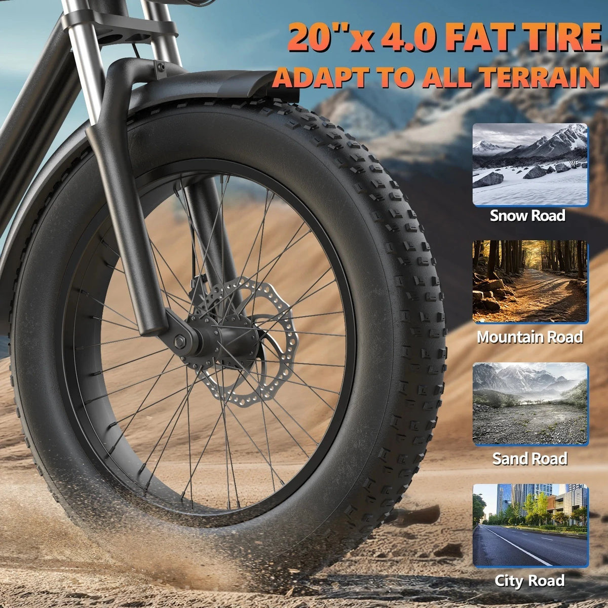 Kickwey K7 Pro Adult Electric Bicycle1500w(Dual Motor 1500w×2) 48V 23ah Mountain